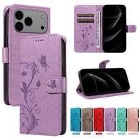 Butterfly Flower Vine Case For iPhone 17 16 15 14 13 12 11 Pro Max Plus Mini 16E 17 Air Flip Wallet Card Slot Leather Book Cover iPhone 11 Pro Max gelsvai ruda