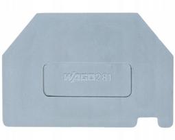Wago 281-332, 25 vnt., pilka tarpinė, 2mm