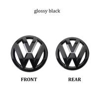 ABS 2 vnt. Automobilio priekinių grotelių/galinio emblemos dangteliai Lipdukas su logotipu Volkswagen VW GOLF 5 6 7 8 MK5 MK6 MK7 MK8 POLO Scirocco JV0 Scirocco 2009-2014 black