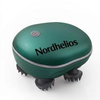 Elektrinis galvos odos masažuoklis, galvos masažo prietaisas, reguliuojamas greitis, atsparus vandeniui, žalias, Nordhelios