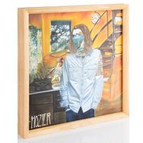 Pušinis vinilinių plokštelių rėmelis-stovas Monkeshop 31x31 cm