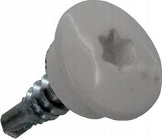 Farmerski varžtai skardai su Torx lizdu žemu profiliu 4,8x20 mm Ral 9006
