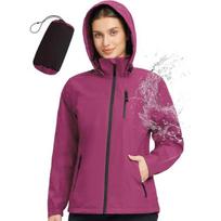 Moteriskas sportinis lietpaltis, pralaidus orui, lengvas, rožinis, XL dydis, XL