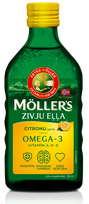 Žuvų taukai su citrinų kvapu, 250 ml — MOLLERS