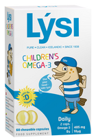 LYSI Vaikų Omega-3, 60 kapsulių