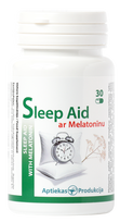 Melatonino kapsulės „Sleep Aid“, 30 vnt. – VAISTINĖS produktai