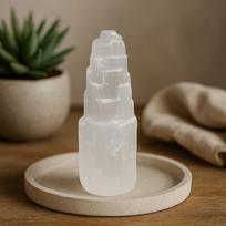 Selenite Crystal Tower - 15 cm