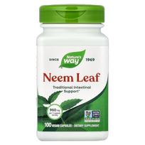 Nature's Way Neem Leaf 950mg Veggie Capsules, 100 Count (475mg per capsule)
