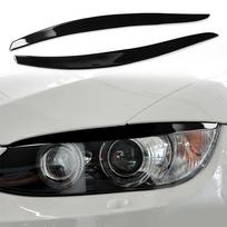 2pcs Gloss Black Headlight Eyelids Eyebrow Trim Cover For BMW 3 Series E92 E93 Coupe 2-Door 2006-2012 Decoration Accessories CHINA white