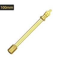 100/140/200mm Žalvariniai Padangų Ventilių Pratęsimai Oro Padangų Ventilio Kotelio Pratęsimas Pripūtimo Adapteris Oro Pompai RV Motociklams Dviručiams Reikmenys beige