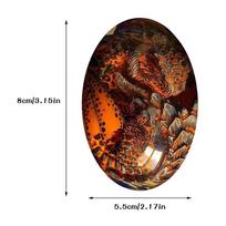 Lava Dragon Egg Crystal Transparent Resin Statue Dragon Egg Dinosaur Eggs Sculpture Gemstone Souvenir Home Decor Collection black