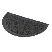Kilimėlis prie tualeto TRIXIE Pusiau apvalus PVC 41x25cm Antracito