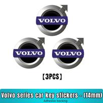 Automobilio rakto emblemos keičiamos lipdukai Dekoratyvinis ženklelis Volvo XC90 V90 V60 XC60 V40 S80 S60 S90 C40 XC40 V70 XC70 C30 C70 FE3 blue