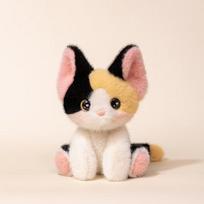 Boys Girls Stuffed Animal Siamese Cat Kitten Cute Sitting Stuffed Devon Rex Desktop Ornament Cartoon Cat Home Decor pilka