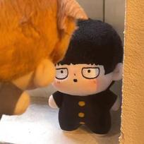 Mob Psycho 100 Plush Toys Shigeo Kageyama And Arataka Reigen Cute Soft Stuffed Toy Anime Character Plush Doll Fan Exclusive Gift 20cm orange
