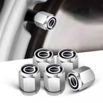 5 vnt. Automobilio ratų padangų vožtuvų dangteliai Metalinis kotelio dangtelis Volvo XC90 S60 V40 XC60 S80 S40 V70 S90 T6 V60 V90 XC40 XC70 C30 priedams gray