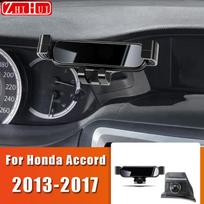 Car Styling Mobile Phone Holder For Honda Accord 2008-2017 8th 9th Air Vent Mount Gravity Bracket Stand Auto For 2008-2013 AccordoS1 gray