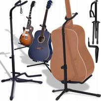 RETOO gitaros stovas su kaklo fiksatoriumi, reguliuojamas, 61–70 cm