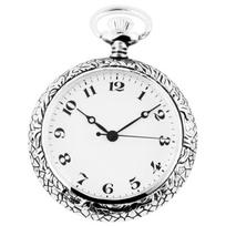 Excellanc Silver Pocket Watch Safe Choice Elegant Touch white