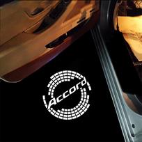 2 vnt. Automobilio durų pasitikimo žibintai Honda Accord 7 8 kartos 2008 2009 2010 2011 2012 2013 2014 LED signalinis žibintas Projektoriaus priedai DI3 2 Pieces brown