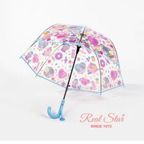 New Baby 2-8 Years Old Unicorn Pony Girl Cute Princess Umbrella Transparent Arch Umbrella Photo Play Water Easiest for Match Little Pony Wine Red (3-8 Years) skaidri/raudona