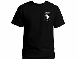 US Army 101st Airborne Division Screaming Eagle T-Shirt 100% Cotton O-Neck Summer Short Sleeve XL black