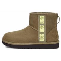 UGG  Classic Mini Side Logo Olive Green Women Sneakers 1122558-BOPLL 37 gray