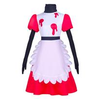 Hazbin Hotel Niffty Cosplay Outfit With Mixed Fibers For Anime Conventions And Halloween L white