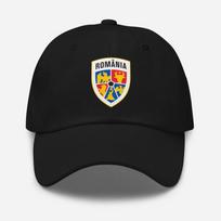 Romania Soccer Hat  Adjustable Football Cap  Romania Gift  Soccer Fan Hat black
