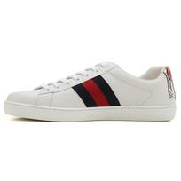 GUCCI ACE Low top Skateboard Shoes Men's White Red 456229 A38D0 9072 42.5 white