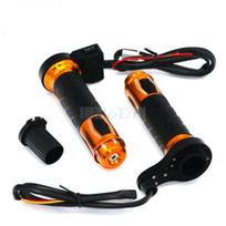 LMoDri Motorcycle Hot Grip Motorbike ATV Scooter Electric Heated Grips 22mm 7/8  Handlebar Hand Warmer Aluminum juoda
