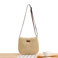 Šiaudinės megztos piniginės ir rankinės Moteriški pečių krepšiai Šiaudiniai šoniniai krepšiai moterims Moterų rankinė Paplūdimio krepšys chaki