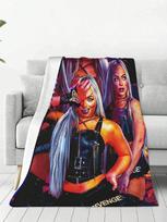 Liv Wrestler Morgan Mesti pledas Patogus oro kondicionieriaus pledas Dvigulė dydžio pledai Visiems sezonams Modernūs pledai Biurui Paplūdimiui 40x30  100X130CM pilka spalva