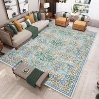 Retro Boho Persijos Gėlių Augalų Kilimas Svetainė Miegamasis Balkonas Sofa Stalas Durų Įėjimas Kilimėlis Neslystantis Plaunamas Namų Dekoro Kilimėlis 50X80CM