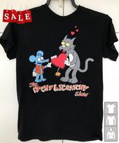 New Popular The Simpsons Itchy amp Scratchy Show Gift For Fans Men All Size JM284 Unisex T-Shirt XXXL gray
