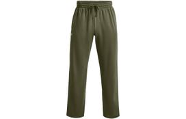 Under Armour Rival Fleece Casual Pants Men's Green Thickened And Fleece Lined Straight Fit Pants 1379868-390 LG gray