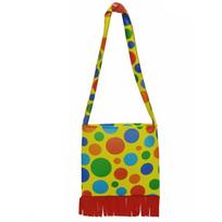 Unikalus unisex karnavalo kostiumas cirko klounų tematikos vakarėliams ir šventėms Bag Only yellow