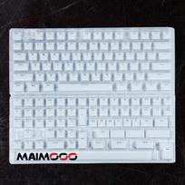 Jelly Keycap Set Translucent White Blue Pc+Abs Keycap For Mechanical Keyboard Characters Translucent Ice Cube Crystal Oem Keycap balta