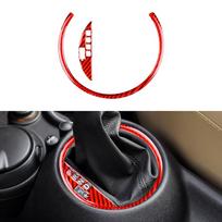 Anglies pluoštas Mini Cooper Hardtop R56 Clubman R55 Kabrioletas R57 Aksesuarai Automobilio Pavarų Perjungimo Skydelio Dangtelis Interjeras juoda