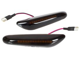BMW X3 E83 LED šoninis posūkis, TAMSINTAS, ĮPRASTAS, 2 vnt., RINKINYS