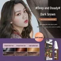 Plant-Based Hair Dye Cream: Gentle, DIY White One-Comb Colorant 200ml black