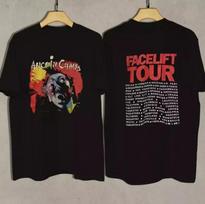 1990 Alice In Chains Facelift Turo Vintažiniai 90-ųjų Retro Dvišalis Unisex Marškinėliai 2XL gray
