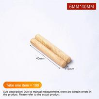 100 vnt./pakuotė Apvalūs mediniai kaiščiai 6*40mm 8*40mm 10*40mm Spintelės stalčiaus apvalūs grioveliai „Pasidaryk pats“ medžio apdirbimas kaiščių šablonams gręžtuvas beige