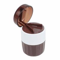 Stainless Steel 3-in-1 Pill Crusher Dust Proof Splitter Fine Powder Tablet Grinder Portable Precise Cutting Pill Storage Box kava