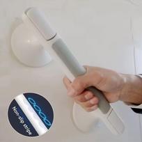 New Suction Cup Bathroom Grab Rails Non-slip No Punching Barrier-free Handrail Suction Safety Handle Elderly/Children (WHITE,40 X 60cm) balta