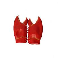 Dragon Lobster Headpiece Intricate Latex Gloves For Stage And Festival Performances Eye-catching Cosplay Props Gloves red