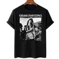 Gram Parsons Live in Concert Cotton T-Shirt For Men Women BT368 M gray