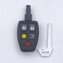 5 mygtukų Volvo nuotolinio rakto korpusas C70, XC60, S40, C30 (Senas modelis) 5-button gray