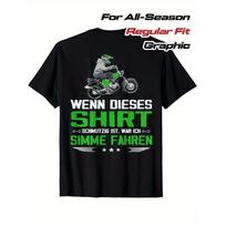 Men'S Funny Simme Saying Simson Driver Moped T-Shirt | German Text & Motorcycle Graphic Print, Casual Short Sleeve Round Neck Tee, Regular Fit 4XL juoda