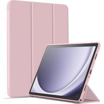 For Samsung Galaxy Tab A9 8.7'' 2023 SM-X110 SM-X115 Tri-fold Start Case Flip Magnetic Stand PU Leather Protective Cover (as the picture,Tab A9 8.7) white